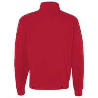 Jerzees Unisex Nublend® Cadet Collar Quarter-Zip Sweatshirt, True Red, Back view