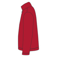 Jerzees Unisex Nublend® Cadet Collar Quarter-Zip Sweatshirt, True Red, Left Sleeve view