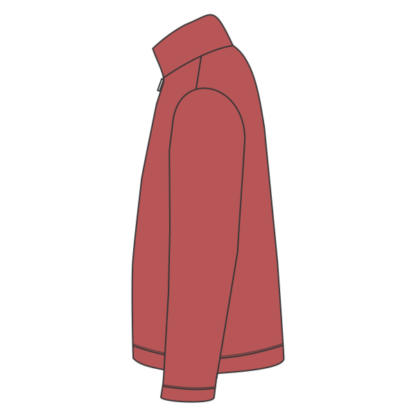 Jerzees Unisex Nublend® Cadet Collar Quarter-Zip Sweatshirt, Vintage Heather Red, Left Sleeve view