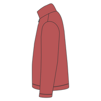 Jerzees Unisex Nublend® Cadet Collar Quarter-Zip Sweatshirt, Vintage Heather Red, Left Sleeve view