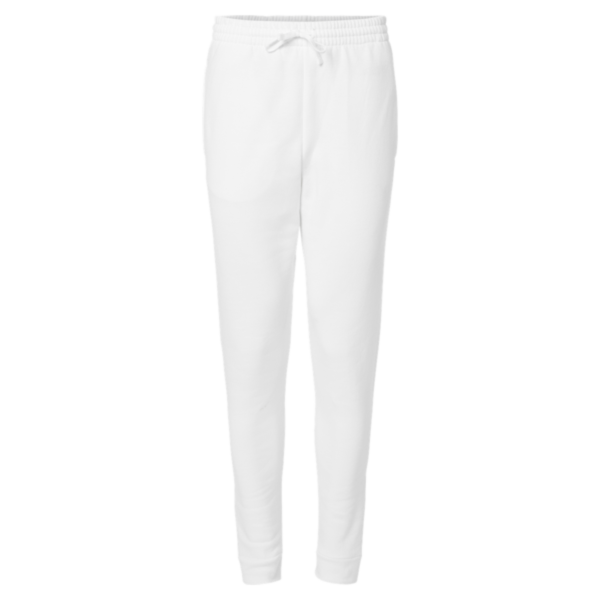 Jerzees Unisex Nublend® Joggers, White, Front view