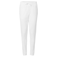 Jerzees Unisex Nublend® Joggers, White, Front view