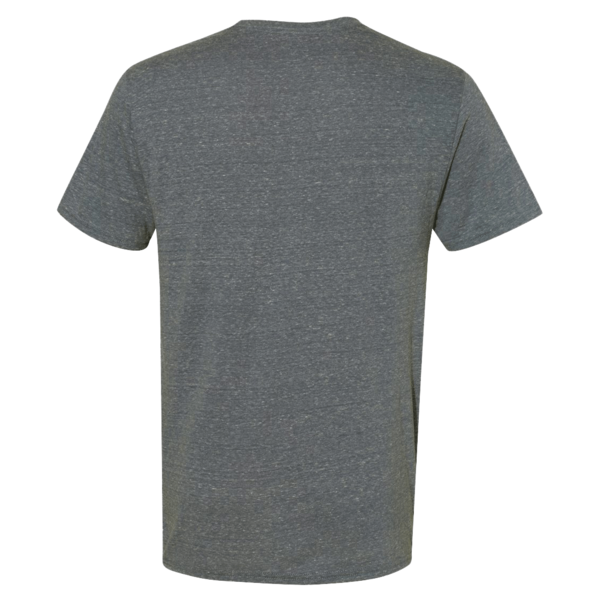 Jerzees Unisex Snow Heather Jersey T-Shirt, Charcoal, Back view