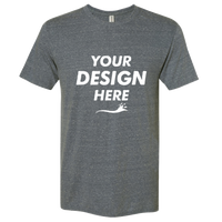 Jerzees Unisex Snow Heather Jersey T-Shirt, Charcoal, Front view, Mockup