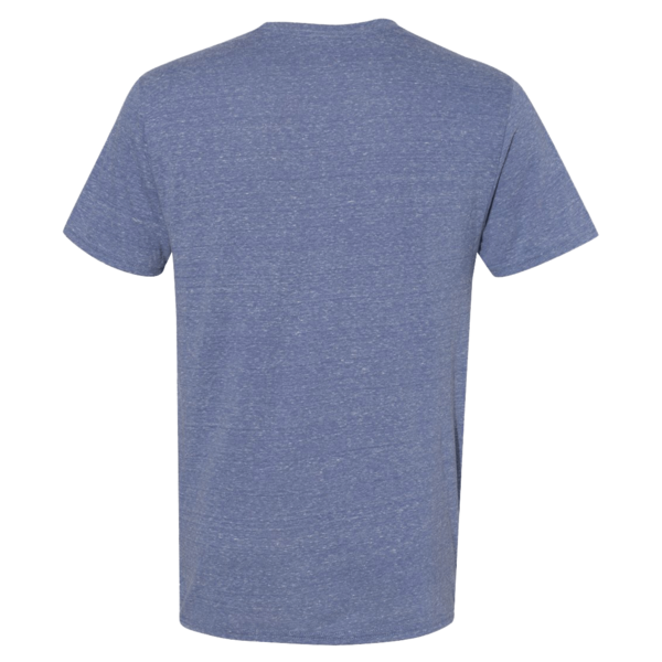 Jerzees Unisex Snow Heather Jersey T-Shirt, Denim, Back view