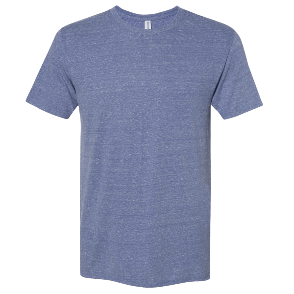 Jerzees Unisex Snow Heather Jersey T-Shirt, Denim, Front view