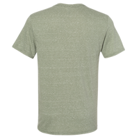 Jerzees Unisex Snow Heather Jersey T-Shirt, Military Green, Back view