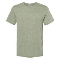 Jerzees Unisex Snow Heather Jersey T-Shirt, Military Green, Front view