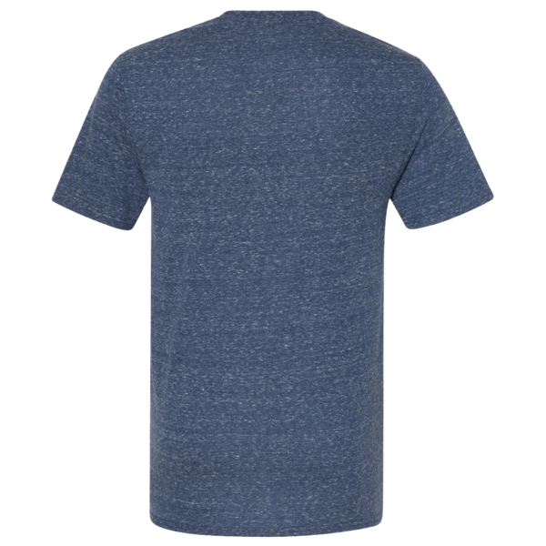 Jerzees Unisex Snow Heather Jersey T-Shirt, Navy, Back view