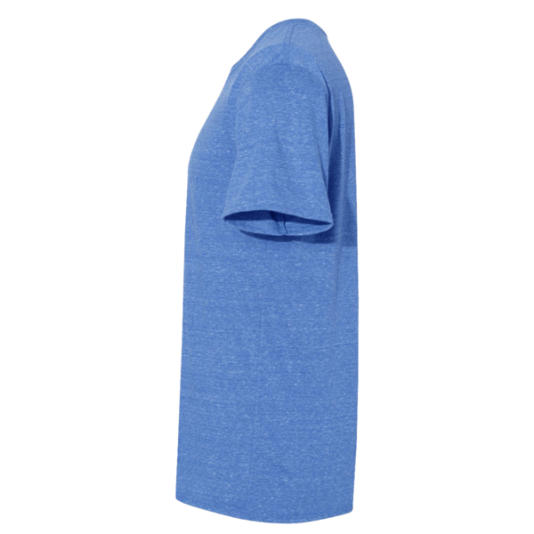 Jerzees Unisex Snow Heather Jersey T-Shirt, Royal, Left Sleeve view