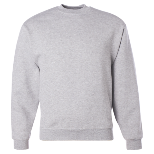Jerzees Unisex Super Sweats NuBlend® Crewneck Sweatshirt, Ash, Front view