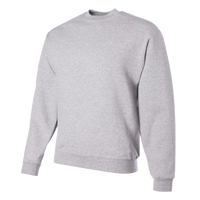 Jerzees Unisex Super Sweats NuBlend® Crewneck Sweatshirt, Ash, Left Sleeve view