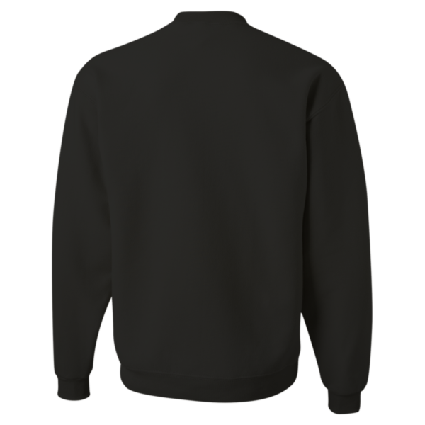 Jerzees Unisex Super Sweats NuBlend® Crewneck Sweatshirt, Black, Back view