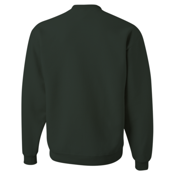 Jerzees Unisex Super Sweats NuBlend® Crewneck Sweatshirt, Forest Green, Back view