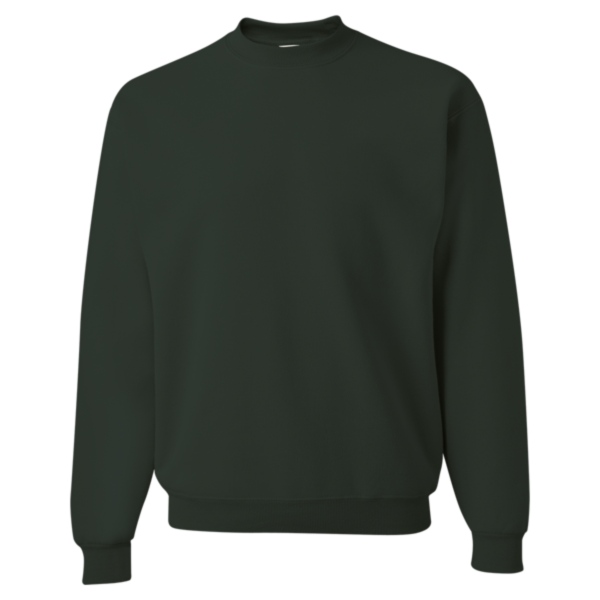 Jerzees Unisex Super Sweats NuBlend® Crewneck Sweatshirt, Forest Green, Front view