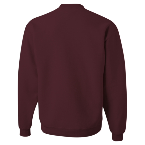 Jerzees Unisex Super Sweats NuBlend® Crewneck Sweatshirt, Maroon, Back view
