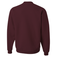 Jerzees Unisex Super Sweats NuBlend® Crewneck Sweatshirt, Maroon, Back view