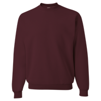 Jerzees Unisex Super Sweats NuBlend® Crewneck Sweatshirt, Maroon, Front view