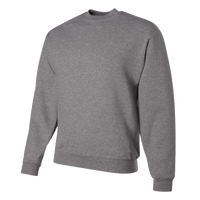 Jerzees Unisex Super Sweats NuBlend® Crewneck Sweatshirt, Oxford, Left Sleeve view