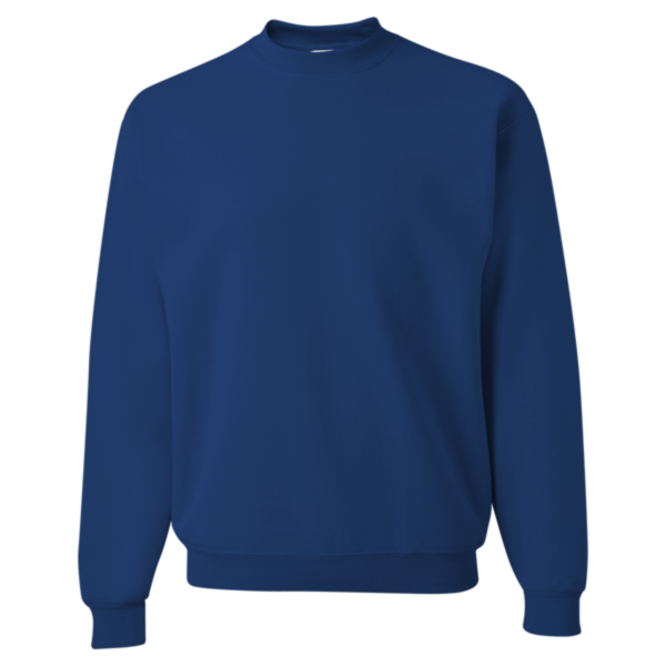 Jerzees Unisex Super Sweats NuBlend® Crewneck Sweatshirt, Royal, Front view