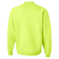 Jerzees Unisex Super Sweats NuBlend® Crewneck Sweatshirt, Safety Green, Back view
