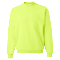 Jerzees Unisex Super Sweats NuBlend® Crewneck Sweatshirt, Safety Green, Front view