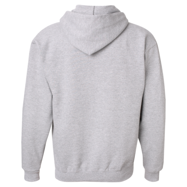 Jerzees Unisex Super Sweats NuBlend® Hooded Sweatshirt, Ash, Back view