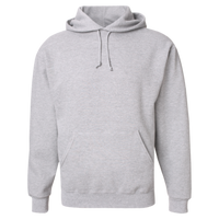 Jerzees Unisex Super Sweats NuBlend® Hooded Sweatshirt, Ash, Front view