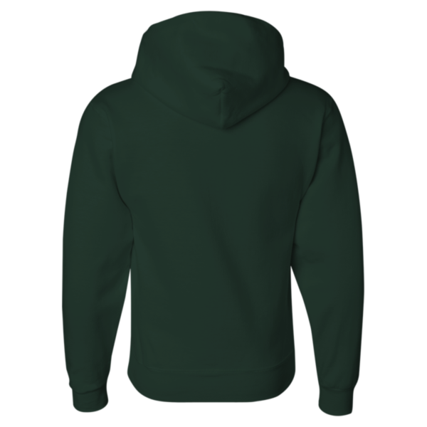 Jerzees Unisex Super Sweats NuBlend® Hooded Sweatshirt, Forest Green, Back view