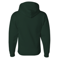 Jerzees Unisex Super Sweats NuBlend® Hooded Sweatshirt, Forest Green, Back view