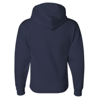 Jerzees Unisex Super Sweats NuBlend® Hooded Sweatshirt, J. Navy, Back view