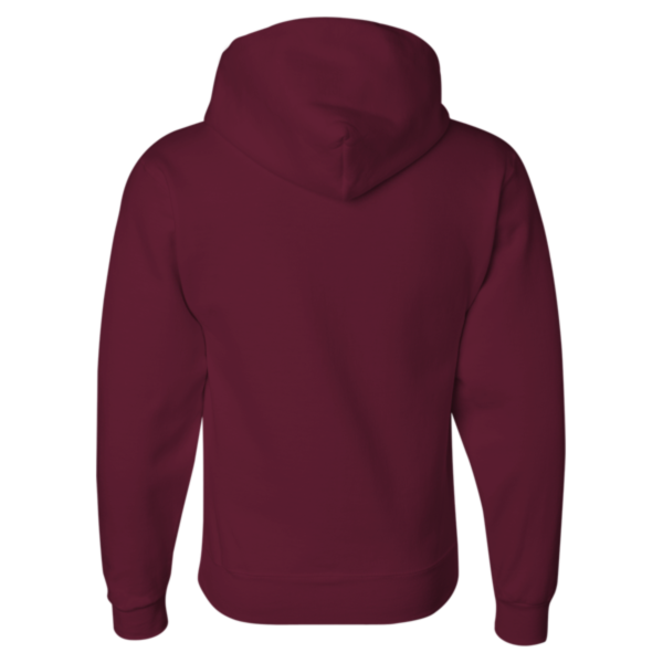 Jerzees Unisex Super Sweats NuBlend® Hooded Sweatshirt, Maroon, Back view