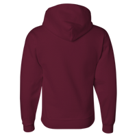 Jerzees Unisex Super Sweats NuBlend® Hooded Sweatshirt, Maroon, Back view