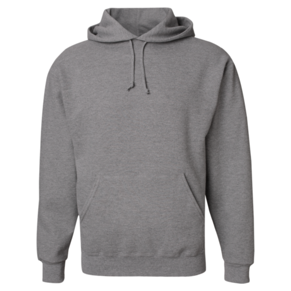 Jerzees Unisex Super Sweats NuBlend® Hooded Sweatshirt, Oxford, Front view