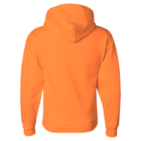 Jerzees Unisex Super Sweats NuBlend® Hooded Sweatshirt, Safety Orange, Back view