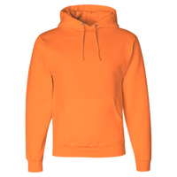 Jerzees Unisex Super Sweats NuBlend® Hooded Sweatshirt, Safety Orange, Front view