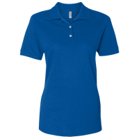 Jerzees Women's 100% Ring-Spun Cotton Piqué Polo, Royal, Front view