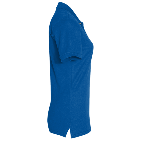 Jerzees Women's 100% Ring-Spun Cotton Piqué Polo, Royal, Right Sleeve view