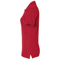 Jerzees Women's 100% Ring-Spun Cotton Piqué Polo, True Red, Left Sleeve view