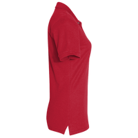Jerzees Women's 100% Ring-Spun Cotton Piqué Polo, True Red, Right Sleeve view