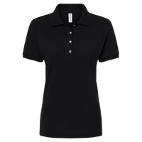 Jerzees Women's Dri-Power® Polo, Black, Front view