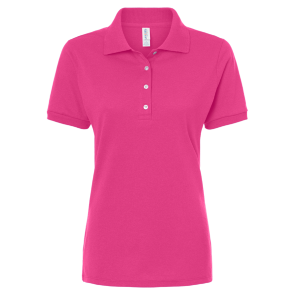 Jerzees Women's Dri-Power® Polo, Cyber Pink, Front view