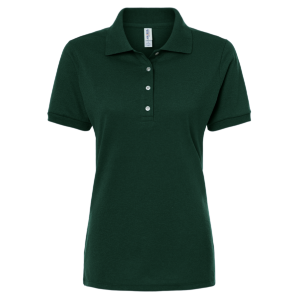 Jerzees Women's Dri-Power® Polo, Forest Green, Front view