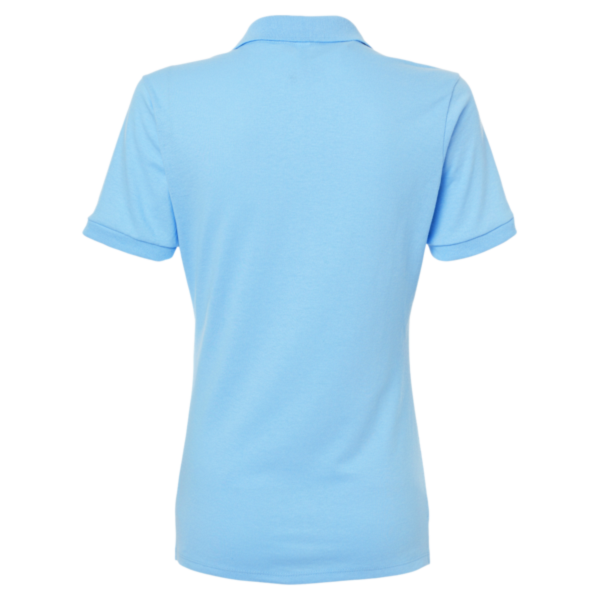 Jerzees Women's Dri-Power® Polo, Light Blue, Back view