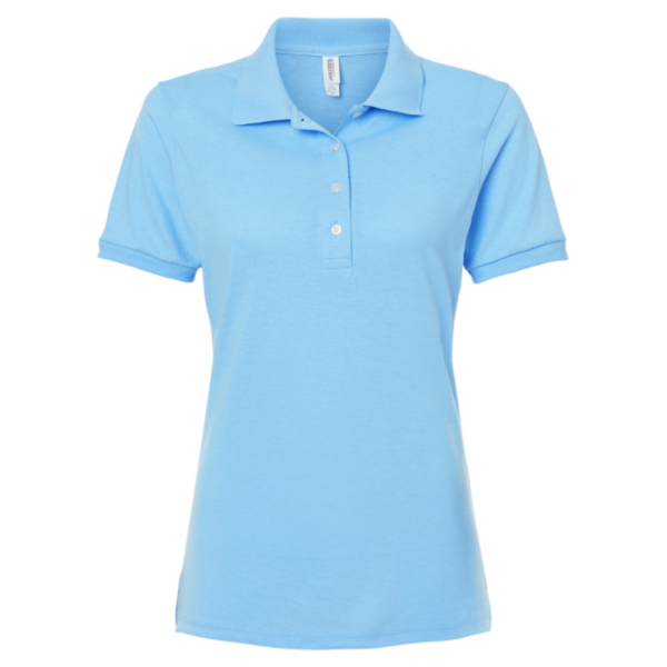 Jerzees Women's Dri-Power® Polo, Light Blue, Front view