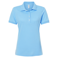 Jerzees Women's Dri-Power® Polo, Light Blue, Front view