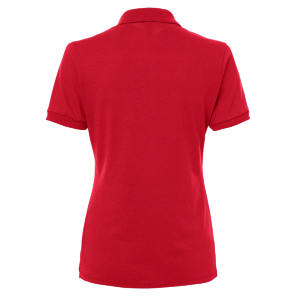 Jerzees Women's Dri-Power® Polo, True Red, Back view