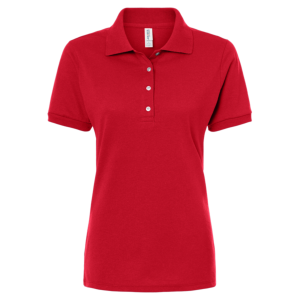 Jerzees Women's Dri-Power® Polo, True Red, Front view
