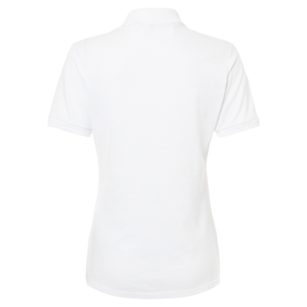 Jerzees Women's Dri-Power® Polo, White, Back view
