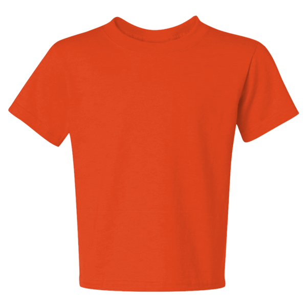 Jerzees Youth Dri-Power® 50/50 T-Shirt, Burnt Orange, Front view